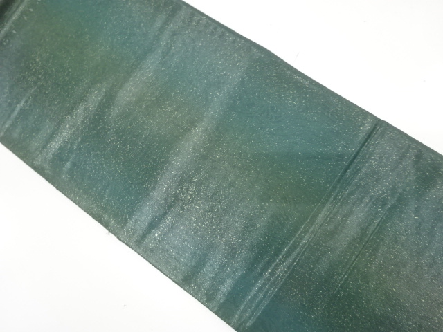 引箔　墨流し模様　袋帯